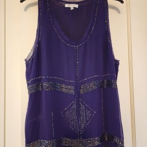 Jennifer Lopez XL Purple Sleeveless Blouse